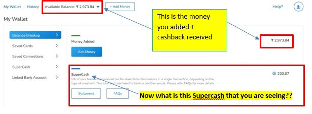 Mobikwik Wallet Balance Screenshot