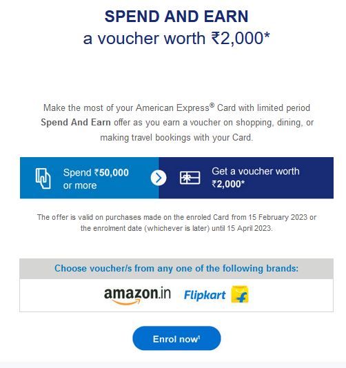 Amex Feb 2023 Spends Offer